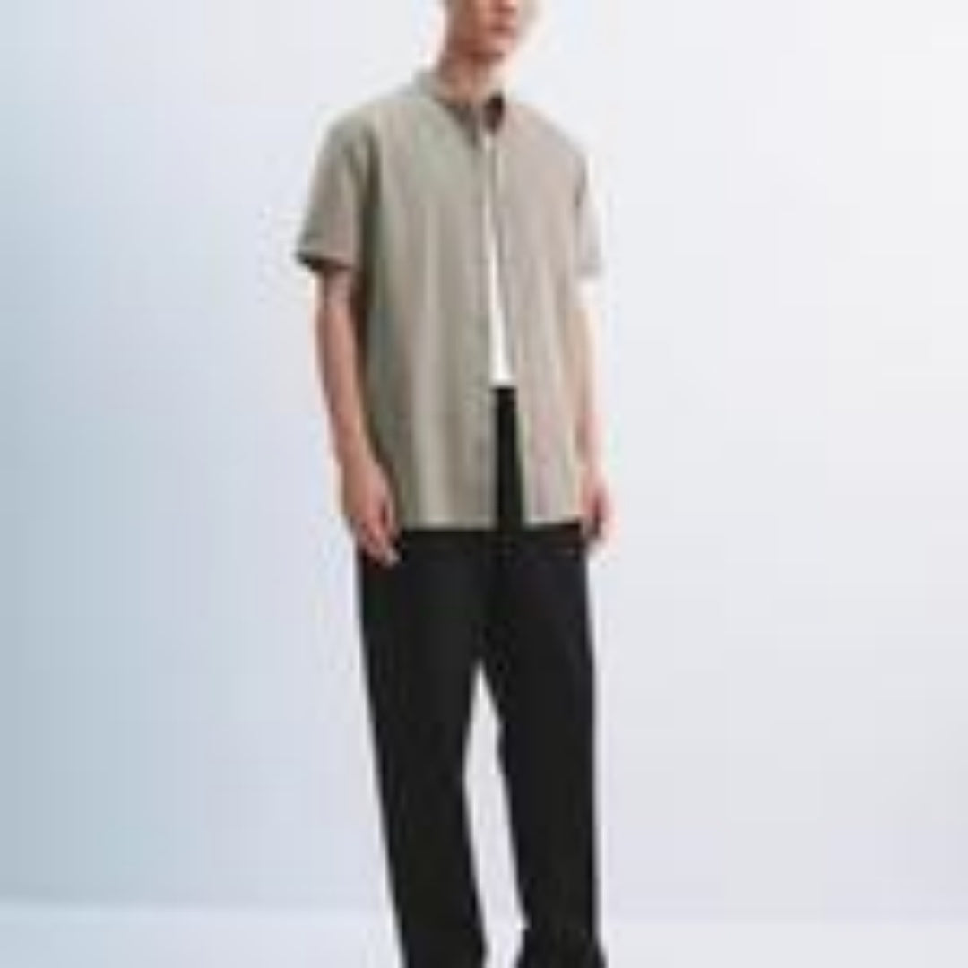 2025 Summer Men's Fashion Casual Tropical Printed Shirt Hawaiian Vacation Style Button Short Sleeve Cardigan