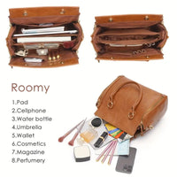 Women's Multifunctional Leather Shoulder Bag Handbag