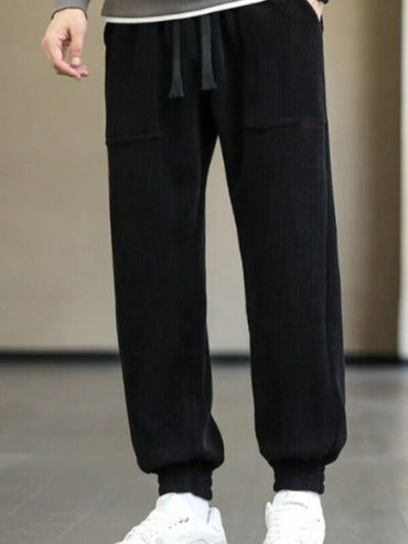 Casual Pants, Trendy And Fashionable Casual Pants, Men's Pants, Men's Pants, Long Pants, Straight Pants, Corduroy Casual Pants, Tight-fitting Casual Pants, Anti-wrinkle Casual Pants, 9-inch Pants, Men