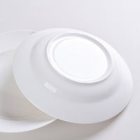 9.5 Inch Pure White Soup Plate, Dinner Plate 6 Pieces