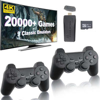 M8 Portable Mini Gamepad, Plug & Play, With 2 Wireless Controllers And A 64G Micro SD Card, HDTV Game Console