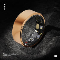 Smart Ring Health Tracker - Fitness Sleep Heart Rate Blood Oxygen Tracker Smart Ring For Men And Women,IP68 Waterproof Level Bluetooth Fitness Tracker Rings Family Care