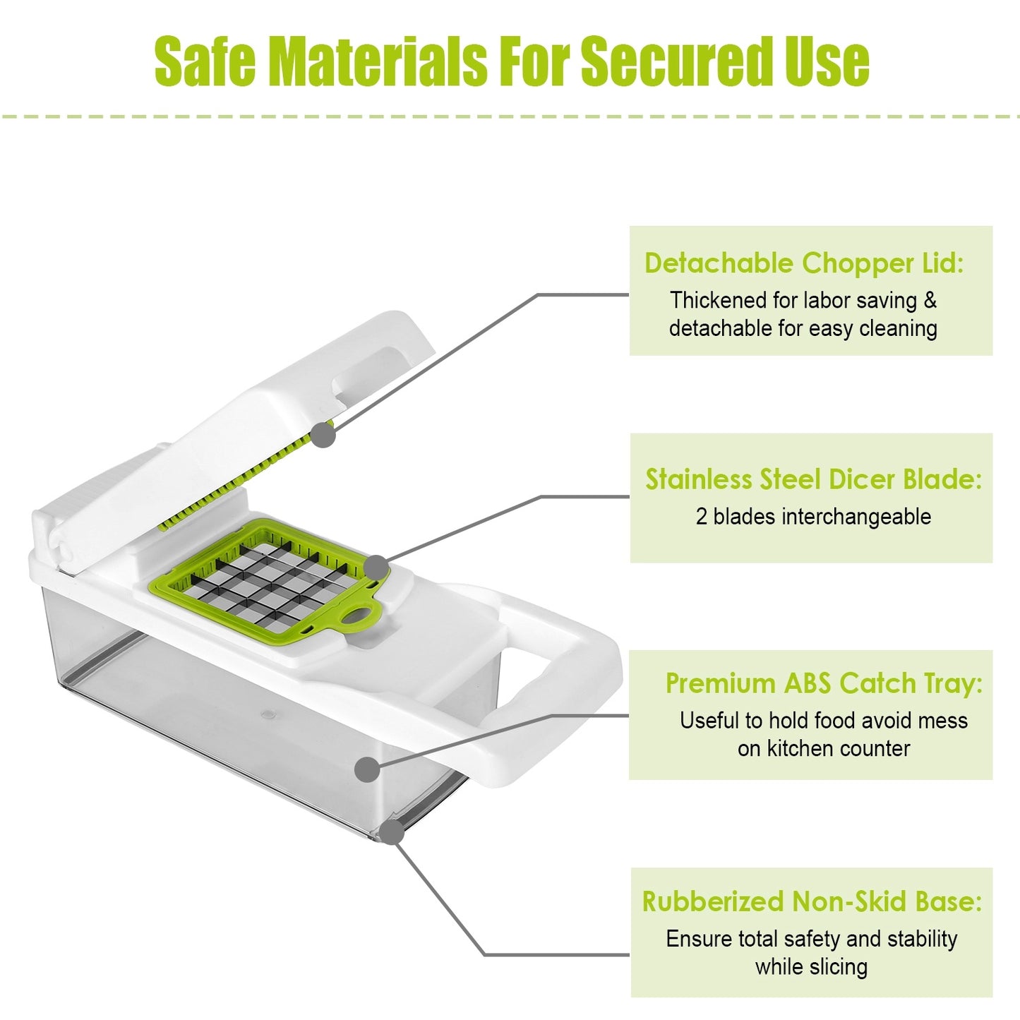 1Set 12 In 1 Vegetable Chopper With Container Kitchen Food Slicer Dicer Grater Peeler Egg Separator Hand Protector For Onion Salad Potato