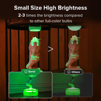 SANSI IP68 Waterproof RGB Pool Light, Summer Rechargeable 20Hrs Outdoor LED Lamp For Swimming Pool,Pond,Shower,Bath