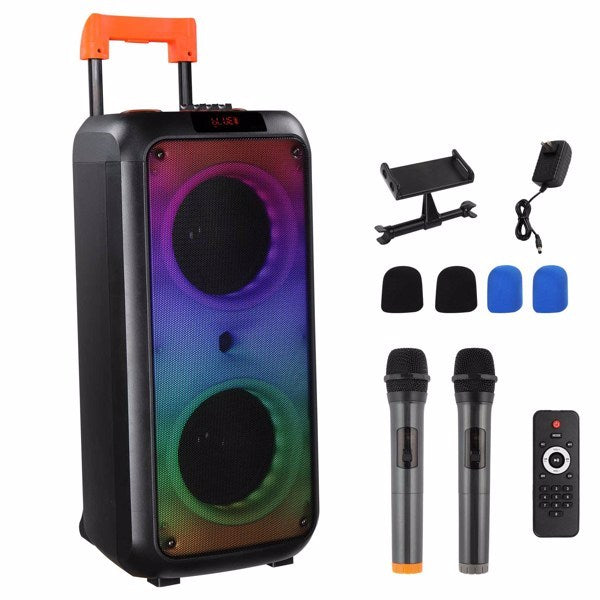40W Multi Speaker, Light Rhythm Change, Bluetooth Remote Control, Plastic Rod Speaker