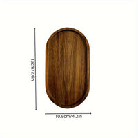 2pcs LDQ Elegant Wooden Serving Tray - Japanese Style, Space-saving Design, Perfect For Home Decor And Kitchen Accessories - Prohibited For Sale On The Temu Platform