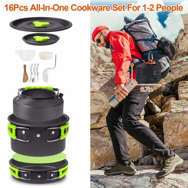 16 Camping Cookware Sets