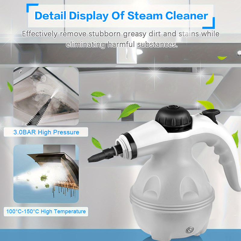 Grenade Steam Cleaner, Pressurized Handheld Cleaner For Household Use, Equipped With 12 Accessories, For Multiple Surfaces And A Powerful Home Steam Machine For Cleaning In Various Scenarios.
