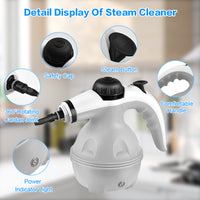 Grenade Steam Cleaner, Pressurized Handheld Cleaner For Household Use, Equipped With 12 Accessories, For Multiple Surfaces And A Powerful Home Steam Machine For Cleaning In Various Scenarios.