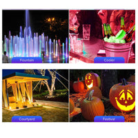 SANSI IP68 Waterproof RGB Pool Light, Summer Rechargeable 20Hrs Outdoor LED Lamp For Swimming Pool,Pond,Shower,Bath