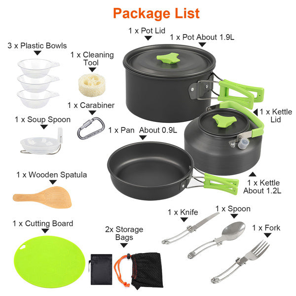 16 Camping Cookware Sets