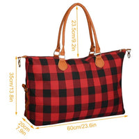 Minimally Casual Plaid Women's Luggage Bag