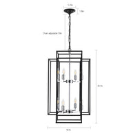 8 Lantern Tiered Chandeliers, Industrial Farmhouse Chandeliers Unavailable Platforms- Temu