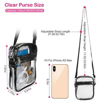 Clear Crossbody Bag Stadium Approved Clear Purse Transparent Small
