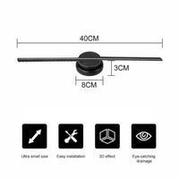 3D Hologram Fan Naked-eye Projector Holiday Gifts, Holiday Lighting, Party Lighting