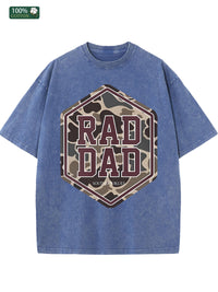 Cotton Men's Washed T Shirt American Casual Ideal Festival Gift